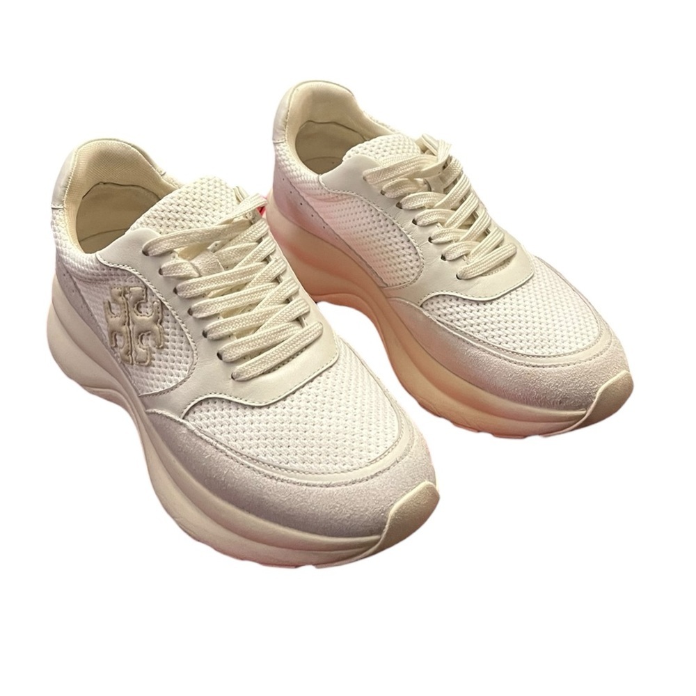 Tory Burch Kick Trainer Chevrons Mesh Sneakers